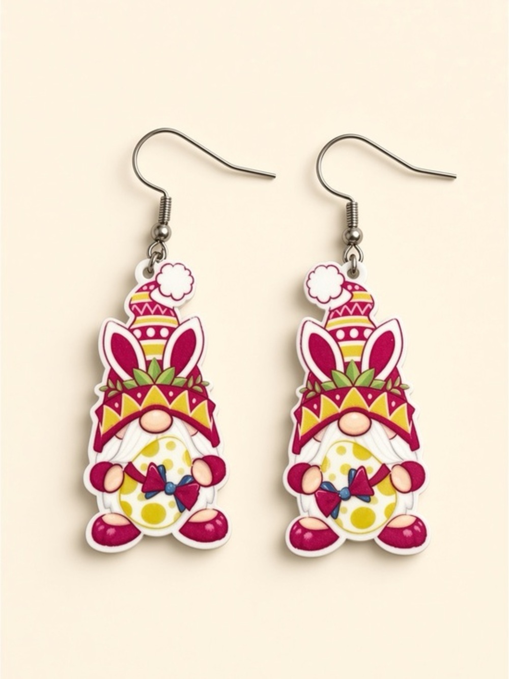 Gnome Easter Acrylic Earrings!
